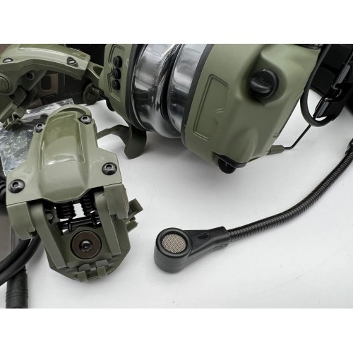 6TH GEN TACTICAL HEADSET тактическая гарнитура, звукосниматель и шумоподавление, активные в Балаково