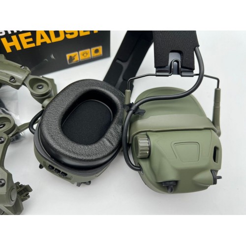 6TH GEN TACTICAL HEADSET тактическая гарнитура, звукосниматель и шумоподавление, активные в Балаково