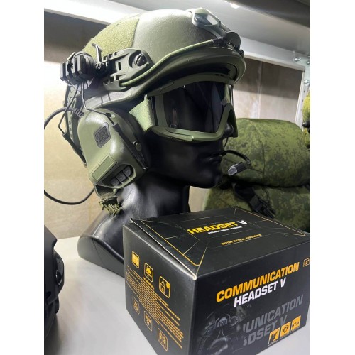 "COMMUNICATION HEADSET V" Активные тактические наушники для стрельбы в Балаково