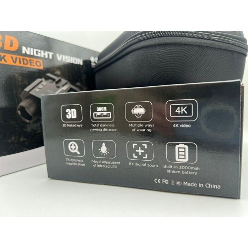 Бинокль ночного видения 3D NIGHT VISION / 4K VIDEO  (с креплением на голову)  в Балаково