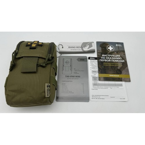 Военная тактическая аптечка RHINO RESCUE IFAK TRD MINI 11в1 в Балаково