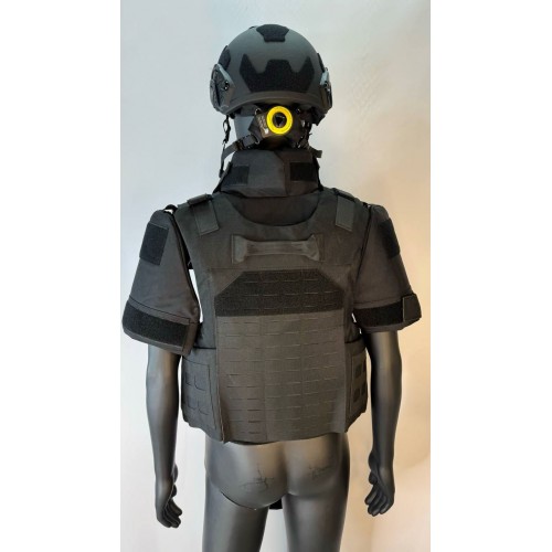 Бронежилет разгрузочный UNIVERSAL ARMOR в Балаково (СВМПЭ + бронеплиты Бр5 класса) черный