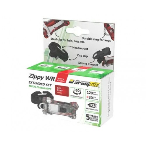 Наключный фонарь Armytek Zippy Extended Set WR (Red Ruby) в Балаково